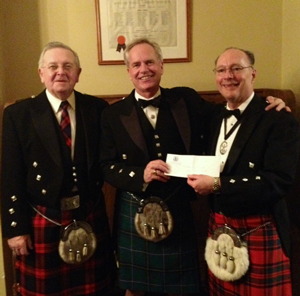 Past President Peter McLetchie, James Hare, President Patrick Foy