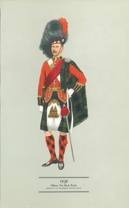 Military Print Gift Officer, The Black Watch