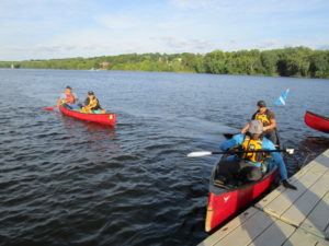 Arriving at the Corning Preserve on the Hudson River